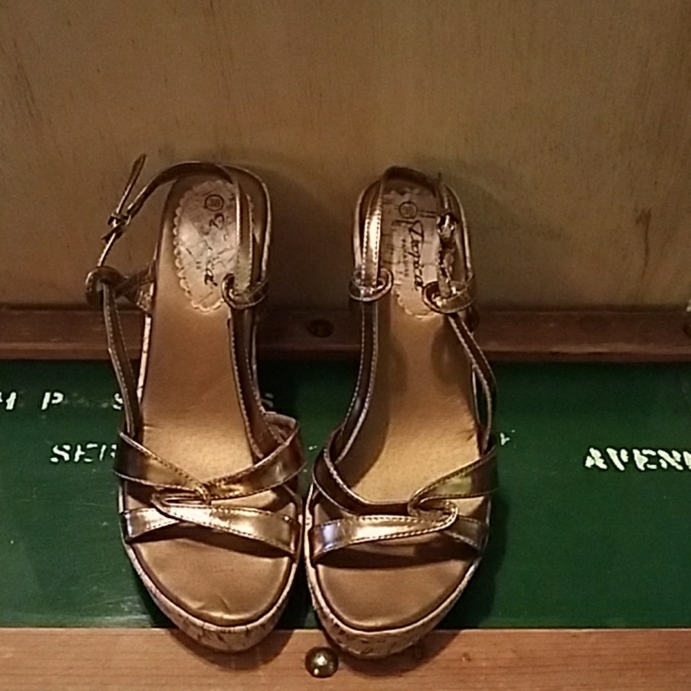 Tropical Paradise Wedge Sandals